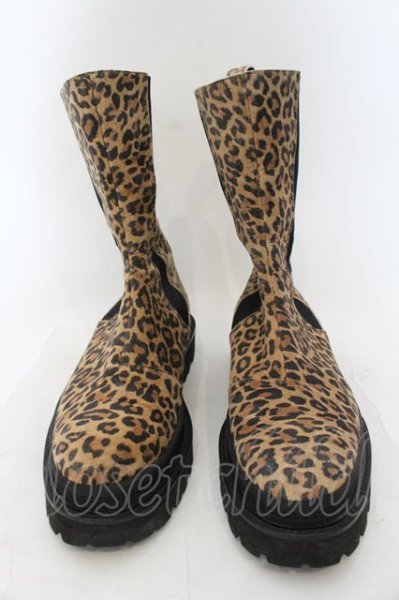 画像2: NO ID. / サイドゴアロングブーツ 40（約26.5cm） ブラウン O-24-11-30-073-NO-sho-YM-ZT-S004 (2)