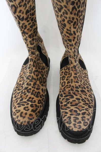 画像3: NO ID. / サイドゴアロングブーツ 40（約26.5cm） ブラウン O-24-11-30-073-NO-sho-YM-ZT-S004 (3)