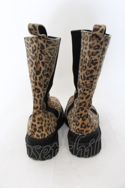 画像7: NO ID. / サイドゴアロングブーツ 40（約26.5cm） ブラウン O-24-11-30-073-NO-sho-YM-ZT-S004 (7)