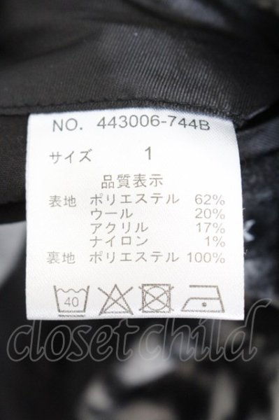 画像4: NO ID. BLACK / ウールライトニングWライダースジャケット 1 ブラックｘホワイト O-24-11-30-010-NO-ou-YM-M103 (4)