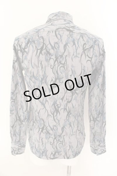 画像2: TORNADO MART / トライバルカモプリントシャツ M ブルー（グレイ） O-24-11-30-002-TO-sh-YM-ZT203 (2)