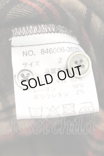 画像3: NO ID. / フードロングチェックシャツ 2 ベージュｘブラウン O-24-11-30-015-NO-sh-YM-ZT208 (3)