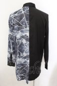 画像3: NO ID. BLACK / ステンドグラスロングシャツ ONE ブラック O-24-11-30-016-NO-sh-YM-ZT192 (3)