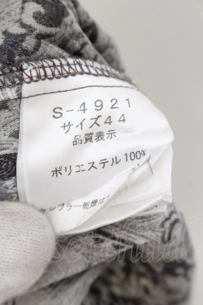 画像3: SHELLAC / コーティングペイズリーワッシャーシャツ 44 シルバーxブラック O-24-11-30-020-SH-sh-YM-ZT192 (3)