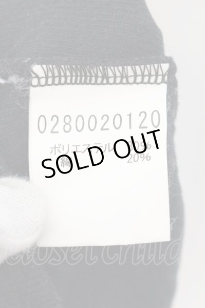 画像3: 5351pour les Hommes / コーティングテレコVネック六部袖カットソー 2 ブラック O-24-11-30-024-53-to-YM-ZT244 (3)