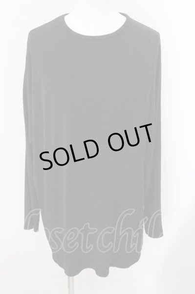 画像1: NO ID. BLACK / レイヤードドルマンスリーブカットソー ONE ブラック O-24-11-30-025-NO-to-YM-ZT392 (1)