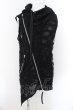 画像1: CIVARIZE / オパールダメージノースリーブロングパーカー 46 ブラック O-24-12-07-040-CI-to-YM-OS (1)