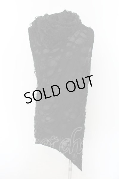 画像2: CIVARIZE / オパールダメージノースリーブロングパーカー 46 ブラック O-24-12-07-040-CI-to-YM-OS (2)