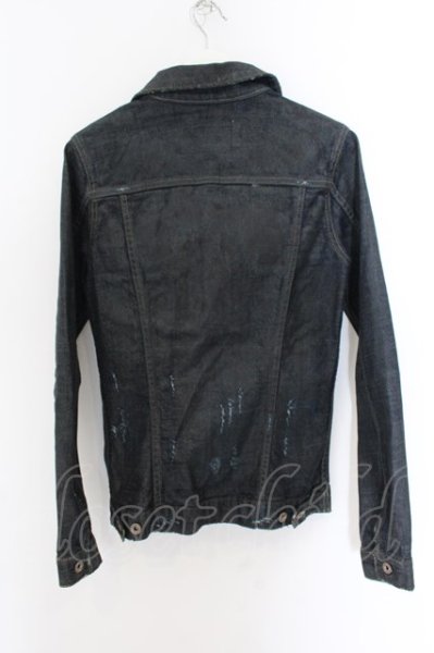 画像2: cote mer / コーティングダメージデニムジャケット Gジャン M ブルー O-24-12-07-043-CO-ja-YM-ZT025 (2)