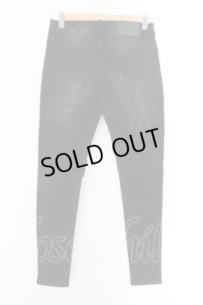 画像2: CavariA / リペアデザインストレッチスキニーデニムパンツ 2（S） ブラック O-24-12-07-063-Ca-pa-OW-ZT1210B (2)