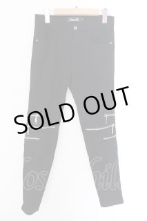 CIVARIZE / Omen箔加工タイトカラースキニーパンツ 46 ブラック O-24