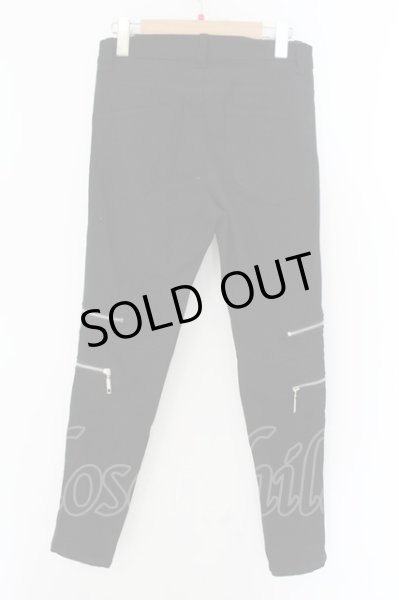 画像2: CavariA / ニーZIPストレッチデニムパンツ 42 ブラック O-24-12-07-078-Ca-pa-YM-OS (2)