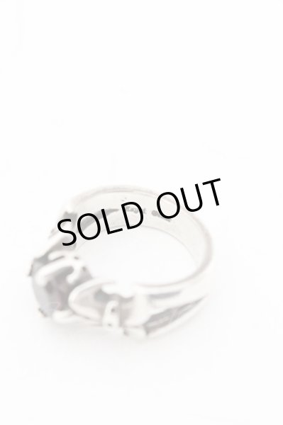 画像4: ROYAL ORDER / VAMP WITH garnet リング 15号 シルバーｘレッド O-24-12-07-085-RO-rg-YM-OS (4)