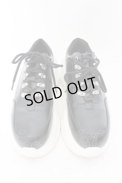 画像2: ADRER / ハイソールリングダットスニーカー 27.5cm ブラックｘホワイト O-24-12-07-092-AD-sho-YM-ZT1210C (2)