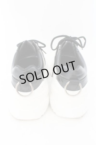 画像4: ADRER / ハイソールリングダットスニーカー 27.5cm ブラックｘホワイト O-24-12-07-092-AD-sho-YM-ZT1210C (4)