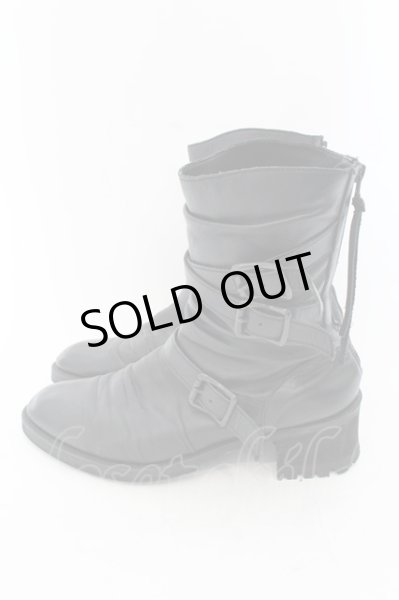 画像3: CIVARIZE / Hell 3連ベルトドレープヒールブーツ 42 ブラック O-24-12-07-093-CI-sho-YM-OS (3)