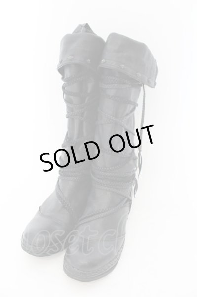 画像1: 14th Addiction / EVOLVED MOCCASIN CUSTOMブーツ 41（約26cm） ブラック O-24-12-07-094-14-sho-YM-ZT-S007 (1)