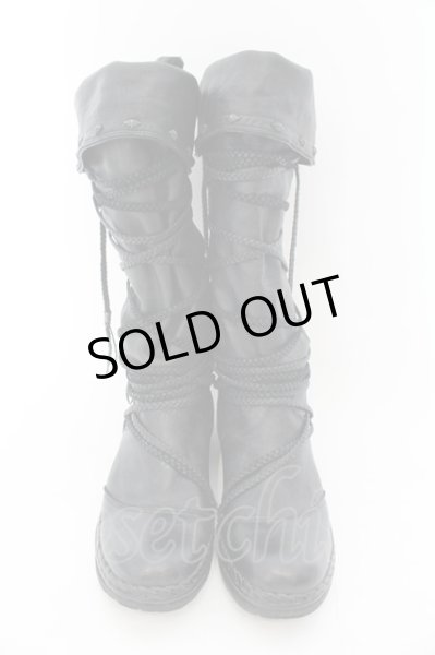 画像2: 14th Addiction / EVOLVED MOCCASIN CUSTOMブーツ 41（約26cm） ブラック O-24-12-07-094-14-sho-YM-ZT-S007 (2)