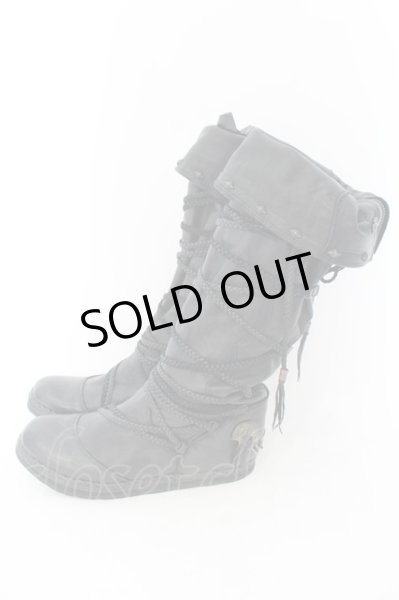 画像3: 14th Addiction / EVOLVED MOCCASIN CUSTOMブーツ 41（約26cm） ブラック O-24-12-07-094-14-sho-YM-ZT-S007 (3)