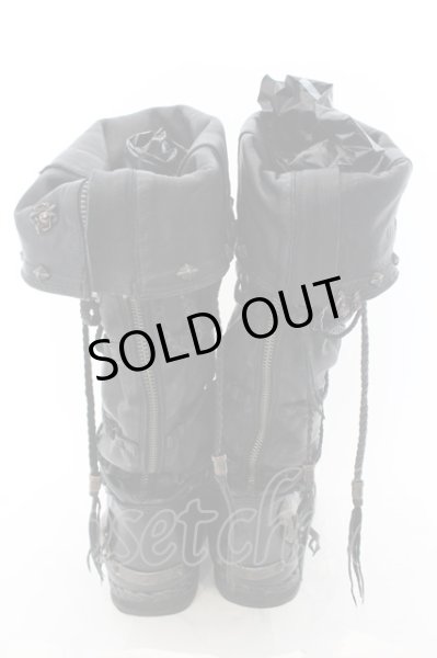 画像6: 14th Addiction / EVOLVED MOCCASIN CUSTOMブーツ 41（約26cm） ブラック O-24-12-07-094-14-sho-YM-ZT-S007 (6)