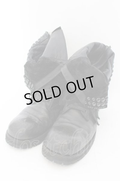 画像1: KMRii / CHROME BOOTS Destroy ブーツ 約28cm ブラック O-24-12-07-095-KM-sho-YM-ZT6000 (1)