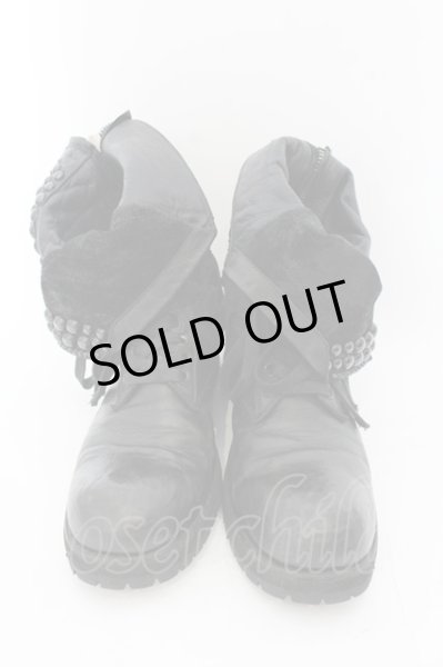 画像2: KMRii / CHROME BOOTS Destroy ブーツ 約28cm ブラック O-24-12-07-095-KM-sho-YM-ZT6000 (2)