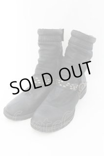 14th Addiction / moccasin leather Boots ブーツ ブラック O-24-05-19