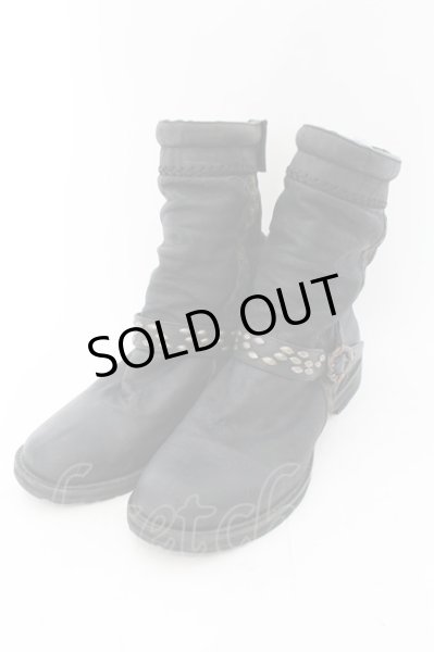 画像1: 14th Addiction / Stud Leather Boots　ブーツ 42(広い作りの為約29cm) ブラック O-24-12-07-096-14-sho-YM-OS (1)
