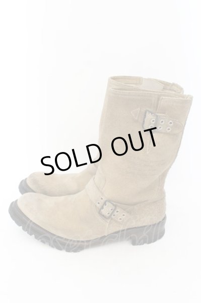 画像3: IZREEL / アイレットベルトスウェードエンジニアブーツ 44（約29cm） ブラウン O-24-12-07-097-IZ-sho-YM-ZT2000 (3)