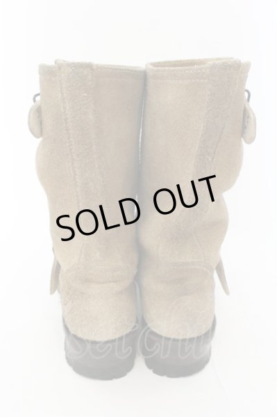 画像4: IZREEL / アイレットベルトスウェードエンジニアブーツ 44（約29cm） ブラウン O-24-12-07-097-IZ-sho-YM-ZT2000 (4)