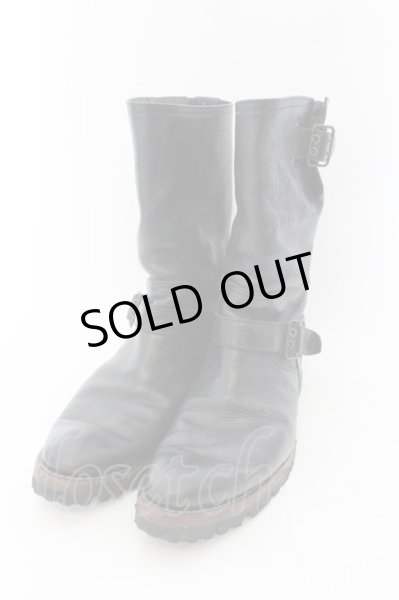 画像1: IZREEL / アイレットベルトエンジニアブーツ 42（約26.5cm） ブラック O-24-12-07-098-IZ-sho-YM-ZT-S002 (1)