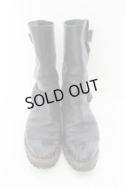 画像2: IZREEL / アイレットベルトエンジニアブーツ 42（約26.5cm） ブラック O-24-12-07-098-IZ-sho-YM-ZT-S002 (2)