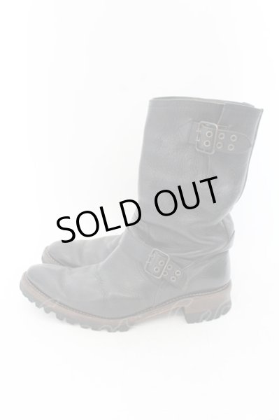 画像3: IZREEL / アイレットベルトエンジニアブーツ 42（約26.5cm） ブラック O-24-12-07-098-IZ-sho-YM-ZT-S002 (3)