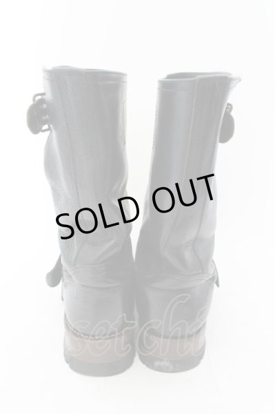 画像4: IZREEL / アイレットベルトエンジニアブーツ 42（約26.5cm） ブラック O-24-12-07-098-IZ-sho-YM-ZT-S002 (4)