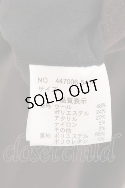 画像3: NO ID. BLACK / メルトンライダースコート 1 ブラウン O-24-12-07-021-NO-ou-YM-ZTM102 (3)