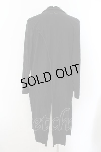 画像2: PLEASE NOTICE THIS / サイドロングカーディガン 0 ブラック O-24-12-07-023-PL-to-YM-ZT190 (2)