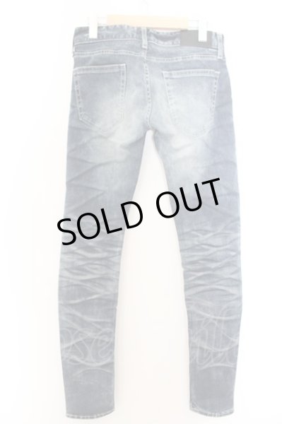 画像2: Black by VANQUISH / ホワールPWストレッチニードルスキニーデニムパンツ 28 インディゴ O-24-12-13-033-Bl-pa-YM-OS (2)