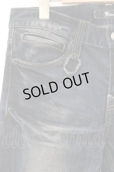 画像2: MIDAS / 裾ダブルZIPコーティングスキニーデニムパンツ M インディゴ O-24-12-13-035-MI-pa-YM-OS (2)