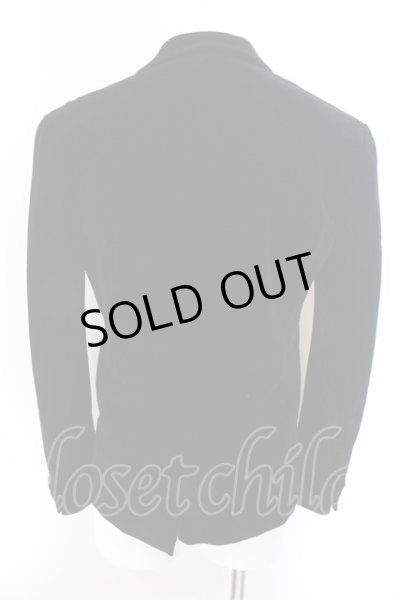 画像2: Black by VANQUISH / ベロアテーラードジャケット M ブラック O-24-12-13-005-Bl-ja-YM-OS (2)