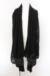 画像1: CIVARIZE / ガーゼジャガードノースリーブカーディガン 46 ブラック O-24-12-13-009-CI-to-YM-ZT0115 (1)