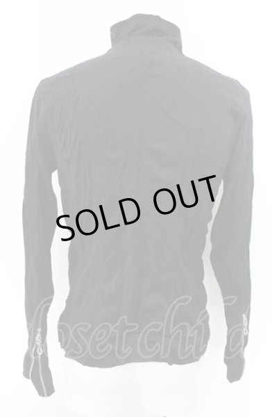 画像2: SEANA / リブ切り替えワッシャーライダースジャケット L ブラック O-24-12-13-012-SE-ja-YM-OS (2)