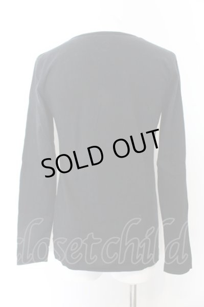 画像3: CIVARIZE / ボタニカルスカルカットソー 46 ブラック O-24-12-13-018-CI-to-YM-OS (3)