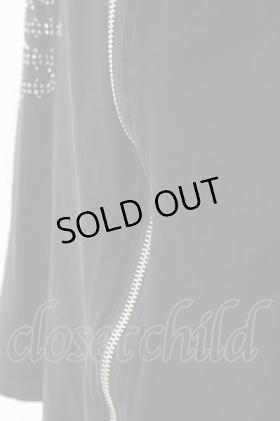 画像3: CIVARIZE / ZIPプリントロンT カットソー  ブラック O-24-12-13-023-CI-to-YM-OS (3)