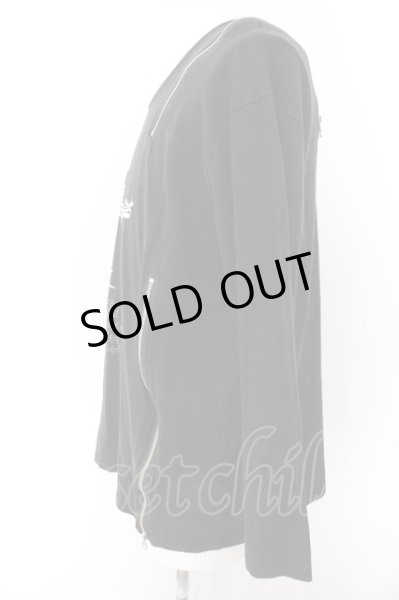 画像4: CIVARIZE / ZIPプリントロンT カットソー  ブラック O-24-12-13-023-CI-to-YM-OS (4)