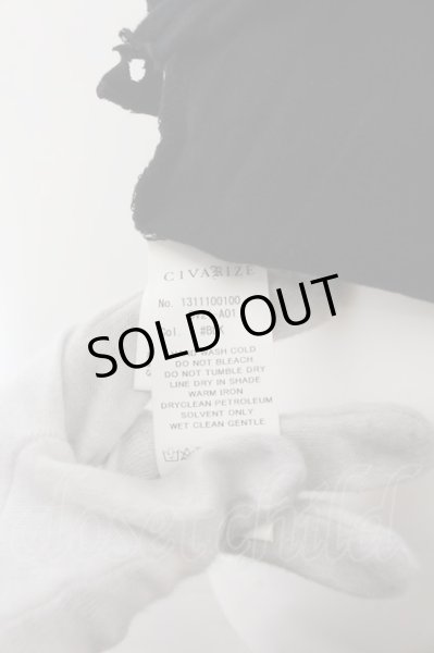 画像6: CIVARIZE / オパールダメージレイヤードタンクトップ 44 ブラックxホワイト O-24-12-13-024-CI-to-YM-OS (6)