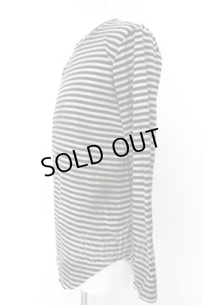 画像2: FUGA / CONFESSION コーティングボーダーカットソー 44 ブラック O-24-12-13-025-FU-to-YM-OS (2)