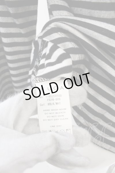 画像4: FUGA / CONFESSION コーティングボーダーカットソー 44 ブラック O-24-12-13-025-FU-to-YM-OS (4)