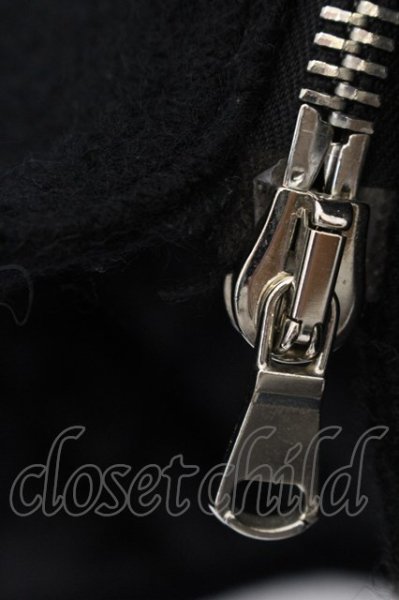 画像2: Moonage Devilment(清春) / ウールナイロンモッズコート 46 ブラック O-24-12-19-007-Mo-ou-YM-ZT-M105 (2)