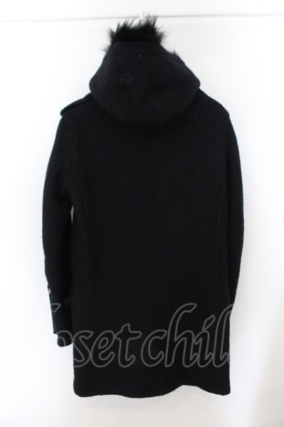 画像3: Moonage Devilment(清春) / ウールナイロンモッズコート 46 ブラック O-24-12-19-007-Mo-ou-YM-ZT-M105 (3)