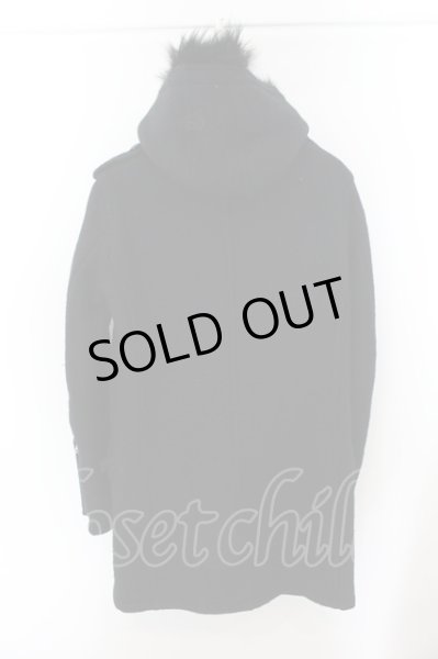 画像3: Moonage Devilment(清春) / ウールナイロンモッズコート 46 ブラック O-24-12-19-007-Mo-ou-YM-ZT-M105 (3)